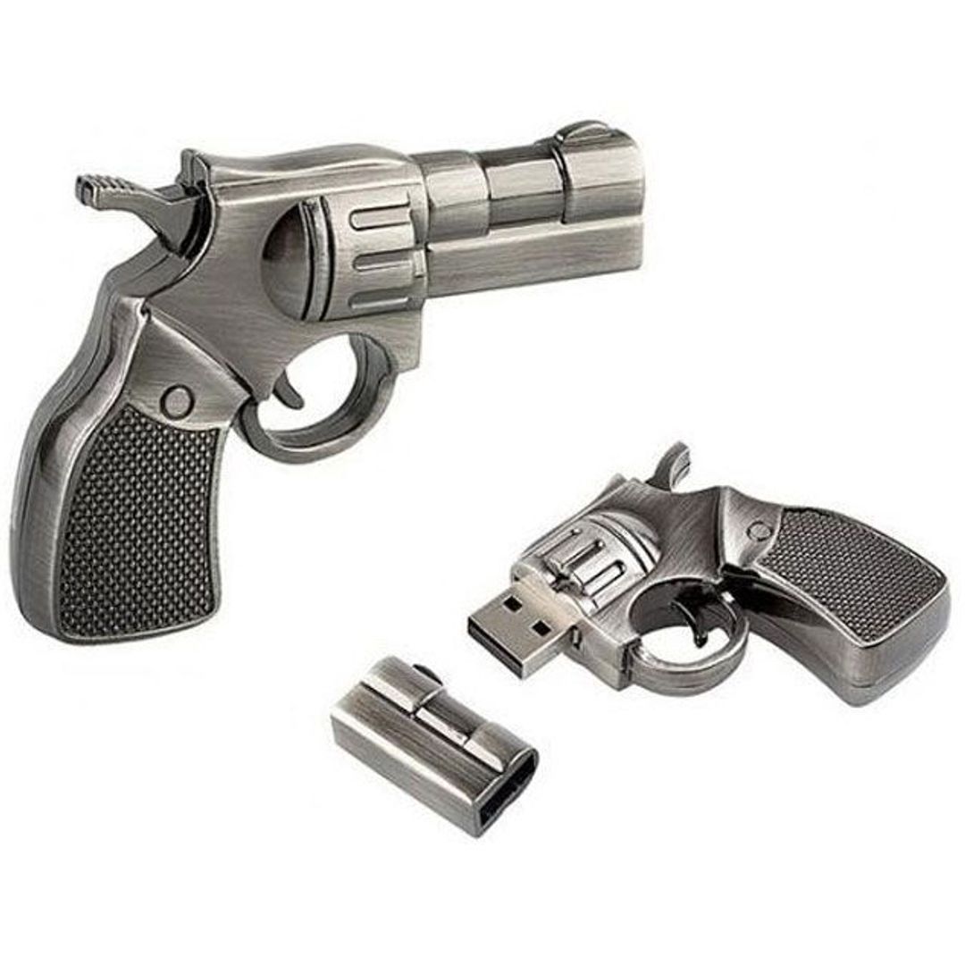 Флешка Револьвер (металл) 16 Гб Флешка Револьвер (металл) 16 Гб