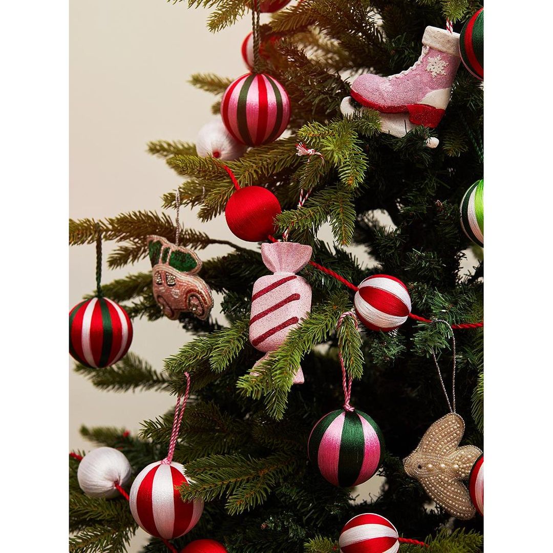 Набор ёлочных украшений Pink fairytale из коллекции New Year Essential, 4 шт.