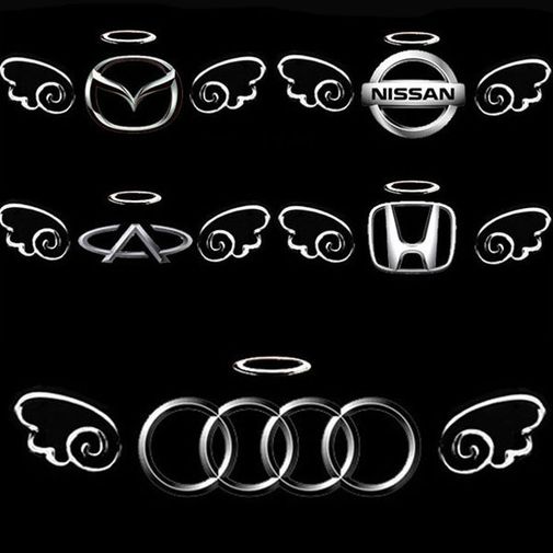 Наклейка на эмблему авто Ангел Наклейка на эмблему авто Ангел