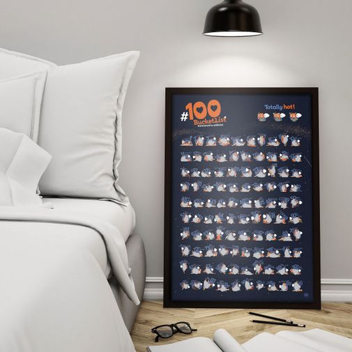 Скретч-постер 100 поз Kamasutra edition