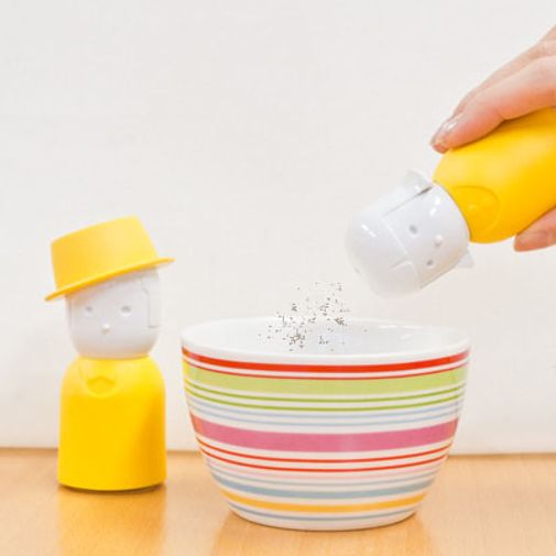 Солонка и перечница Mrs. Salt & Mr. Pepper (Желтый) Использование