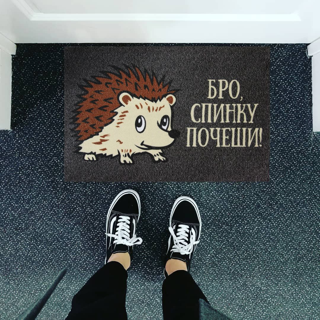 Коврик для входной двери Бро, спинку почеши