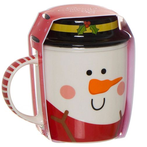 Кружка с крышкой Снеговик Snowman Кружка с крышкой Снеговик Snowman
