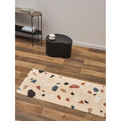 Ковер из хлопка Terrazzo Poetry из коллекции Ethnic, 70x160 см