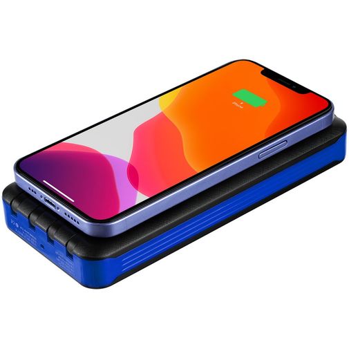 Аккумулятор с беспроводной зарядкой Holiday Maker Wireless, 10000 мАч (Синий) Аккумулятор с беспроводной зарядкой Holiday Maker Wireless, 10000 мАч (Синий)