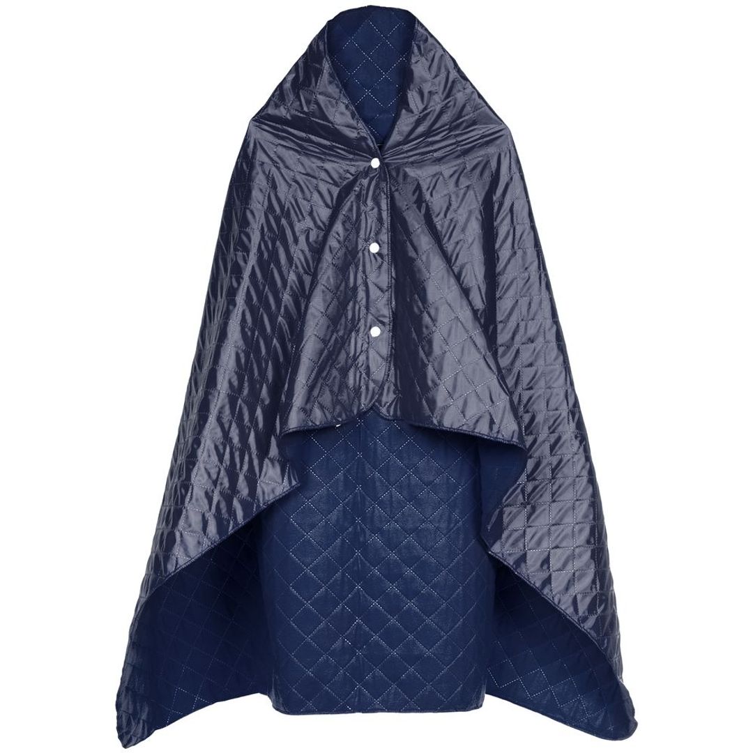 Плед-пончо для пикника SnapCoat (Синий)