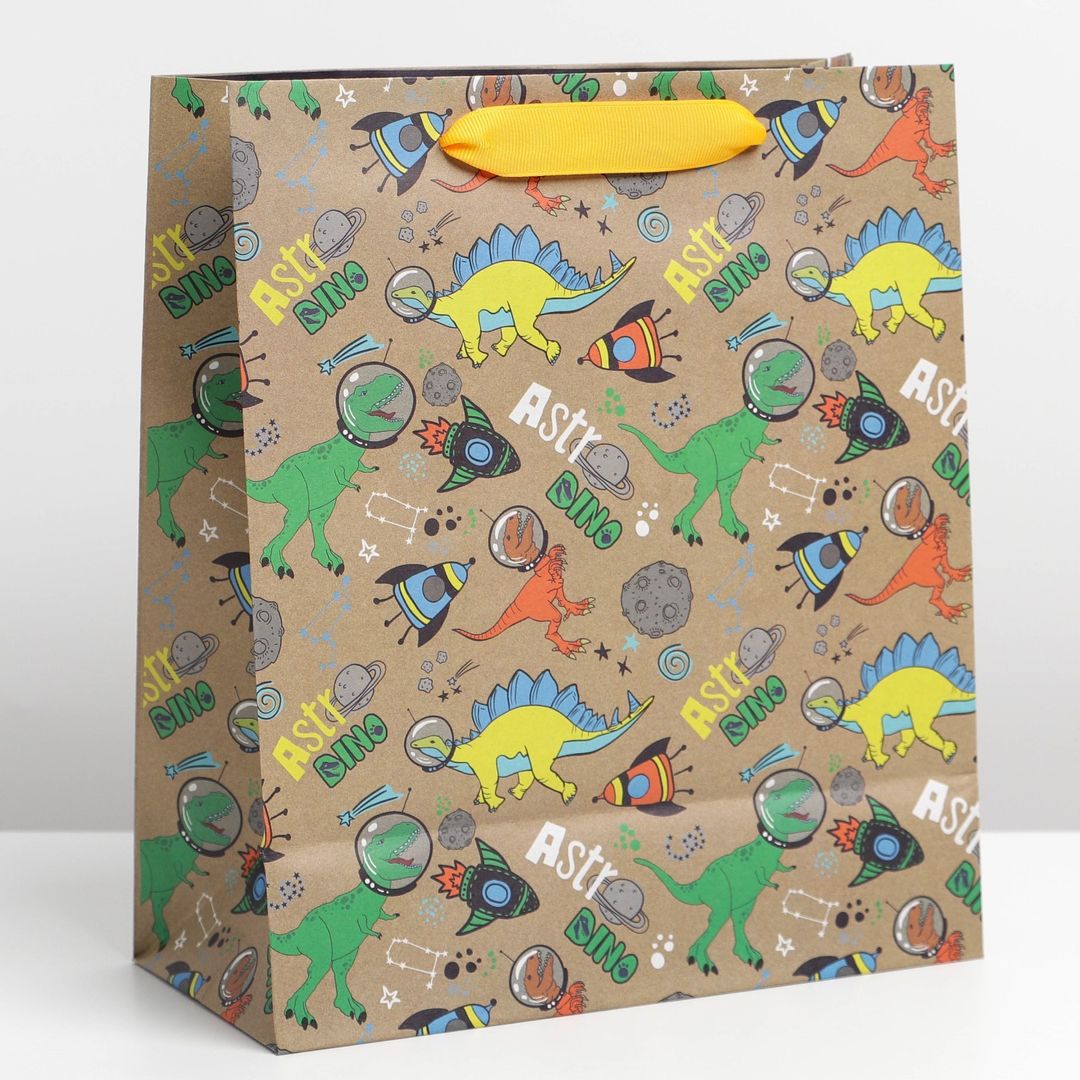 Подарочный пакет Astro Dino (23 х 27 х 12 см) Подарочный пакет Astro Dino (23 х 27 х 12 см)