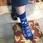 Носки шерстяные синие с белыми оленями Отзыв Носки шерстяные синие с белыми оленями Отзыв