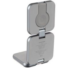 Складная станция беспроводной зарядки Terza (серебристый)