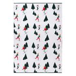 Плед из хлопка с новогодним рисунком Let's Ski из коллекции New Year Essential (130x180 см)