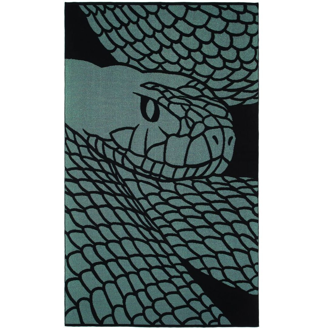 Плед Serpentica (Черный с люрексом) Плед Serpentica (Черный с люрексом)