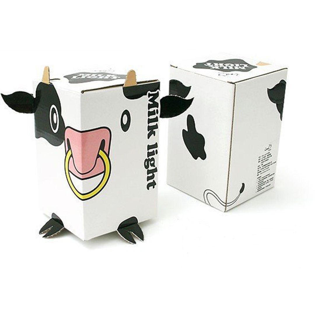 Лампа Стакан молока Упаковка Лампа Стакан молока Упаковка