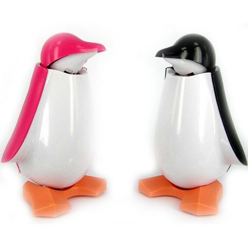 Копилка Пингвин (Черный и розовый)