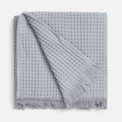 Плед вафельный Elenglect (светло-серый)