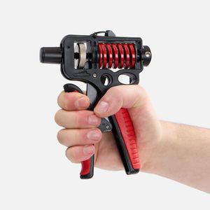 Эспандер кистевой пружинный Motive Power (черный с красным)