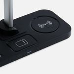 Настольная лампа с беспроводной зарядкой Power Light (черный) Настольная лампа с беспроводной зарядкой Power Light (черный)