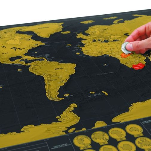 Скретч-карта мира Deluxe Edition (на английском) Скретч-карта мира Deluxe Edition (на английском)