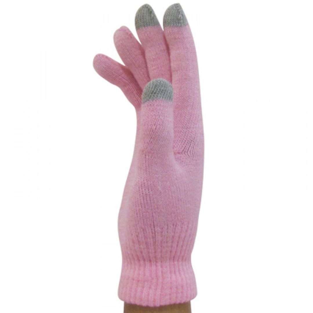 Перчатки для сенсорного экрана Розовые Перчатки для сенсорного экрана Розовые