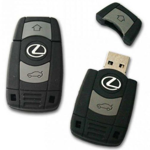 Флешка Lexus 16 Гб Открытая и закрытая крышка Флешка Lexus 16 Гб Открытая и закрытая крышка