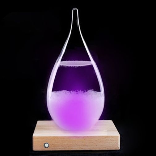 Предсказатель погоды Storm Glass Drop с подсветкой