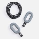 Мультифункциональная скакалка с эспандером Multi McFly (серый)