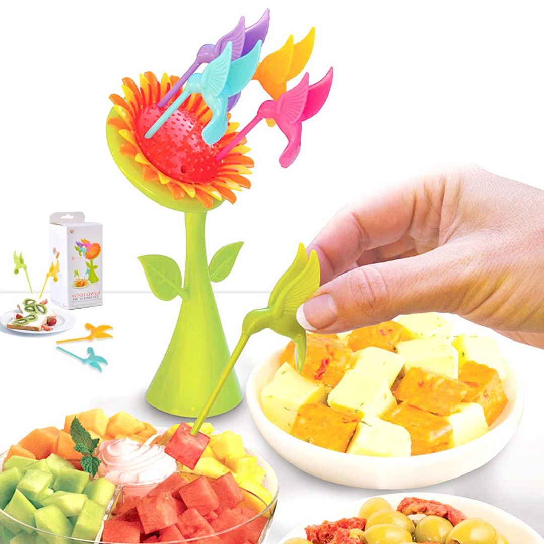 Шпажки для канапе Птички на подсолнухе Шпажки для канапе Птички на подсолнухе