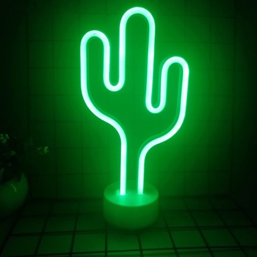 Неоновый светильник Кактус Неоновый светильник Кактус