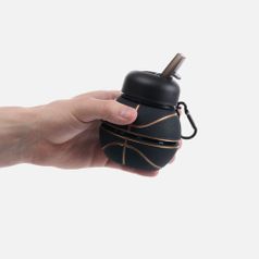 Складная бутылка для воды Basketball Flex (черный) Складная бутылка для воды Basketball Flex (черный)