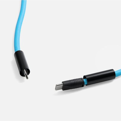 Кабель-ланьярд energyFlex Power Delivery 60 Вт (голубой)