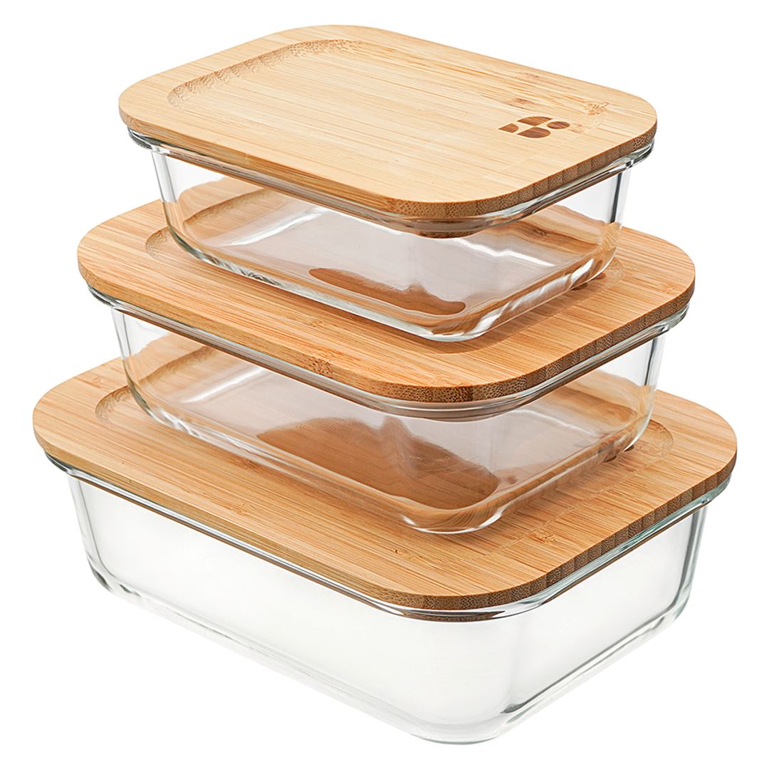Набор контейнеров для запекания Бамбук 3 шт.