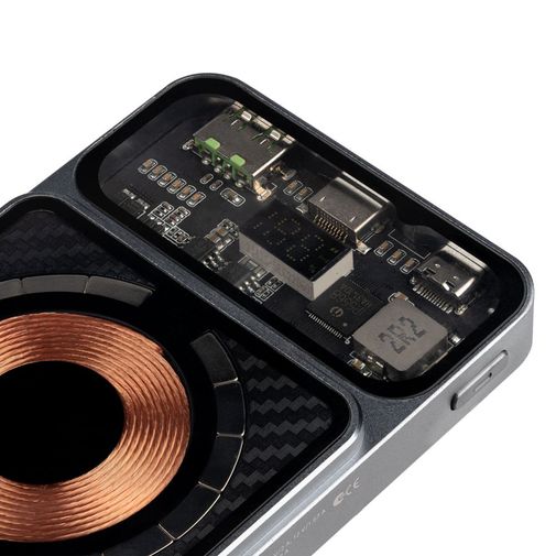 Магнитный беспроводной аккумулятор Cooper Prime 10000 мАч (Серый графит)