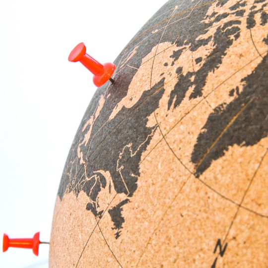 Пробковый мини-глобус Mini Cork Globe