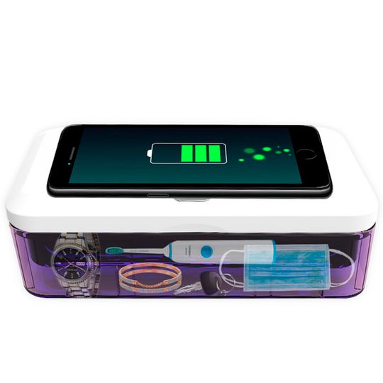Стерилизатор для смартфона с беспроводной зарядкой UV Sterilizer