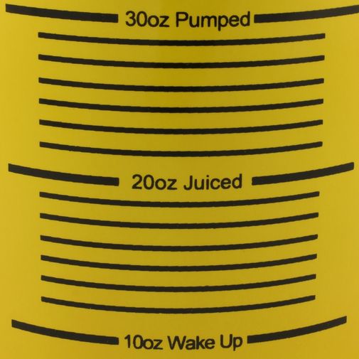 Гигантская кружка Supersized for a Super Person Шкала объемов на рисунке