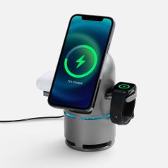 Bluetooth-колонка с беспроводной зарядкой Droid (серый)