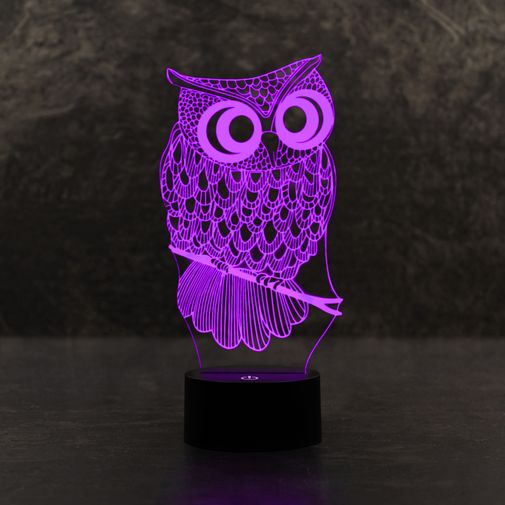3D Лампа Сова 3D Лампа Сова
