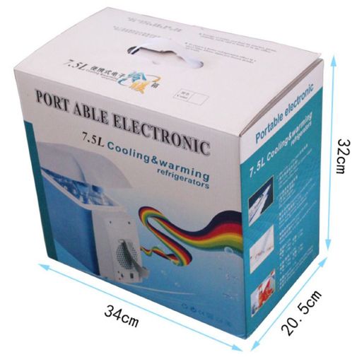 Холодильник с функцией подогрева для авто (7,5 л, 12В)