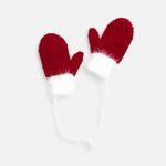 Подвеска на елку Вьюжка (варежки, красный)