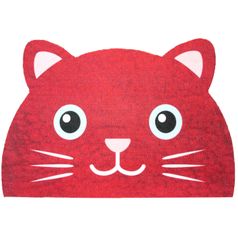 Коврик для входной двери Lucky Cat (Красный)