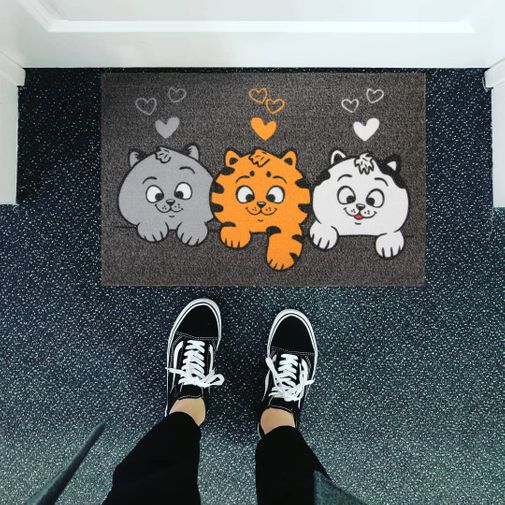 Коврик для входной двери Три кота Коврик для входной двери Три кота