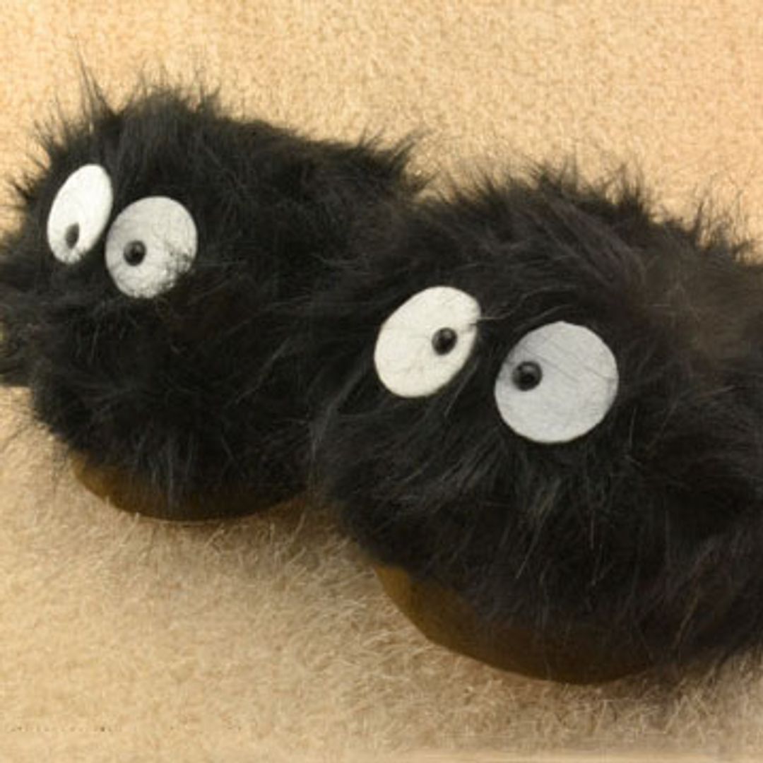 Тапочки Черные Чернушки из мультфильма Тоторо