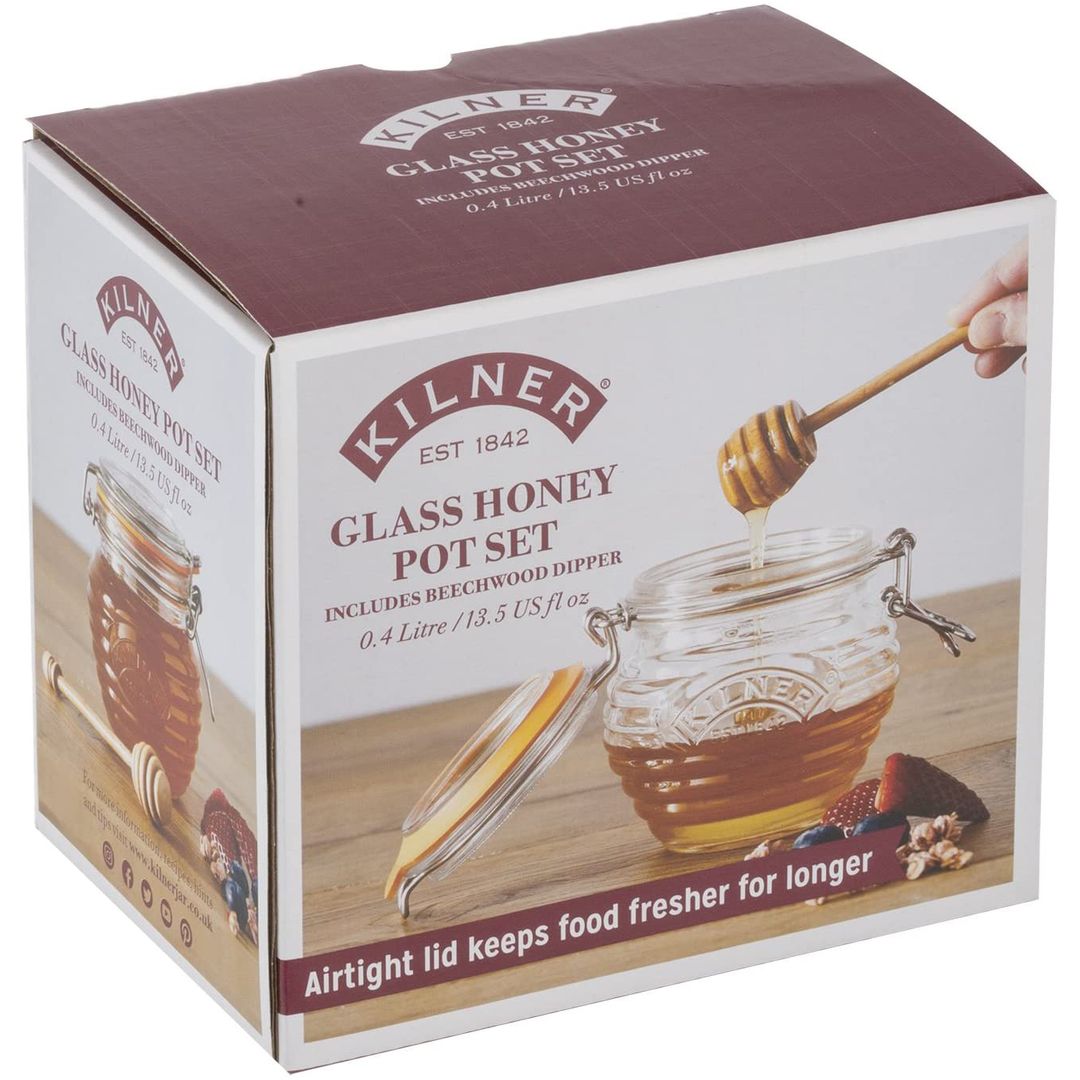 Банка для меда с ложкой Kilner Glass Honey Pot Set Банка для меда с ложкой Kilner Glass Honey Pot Set