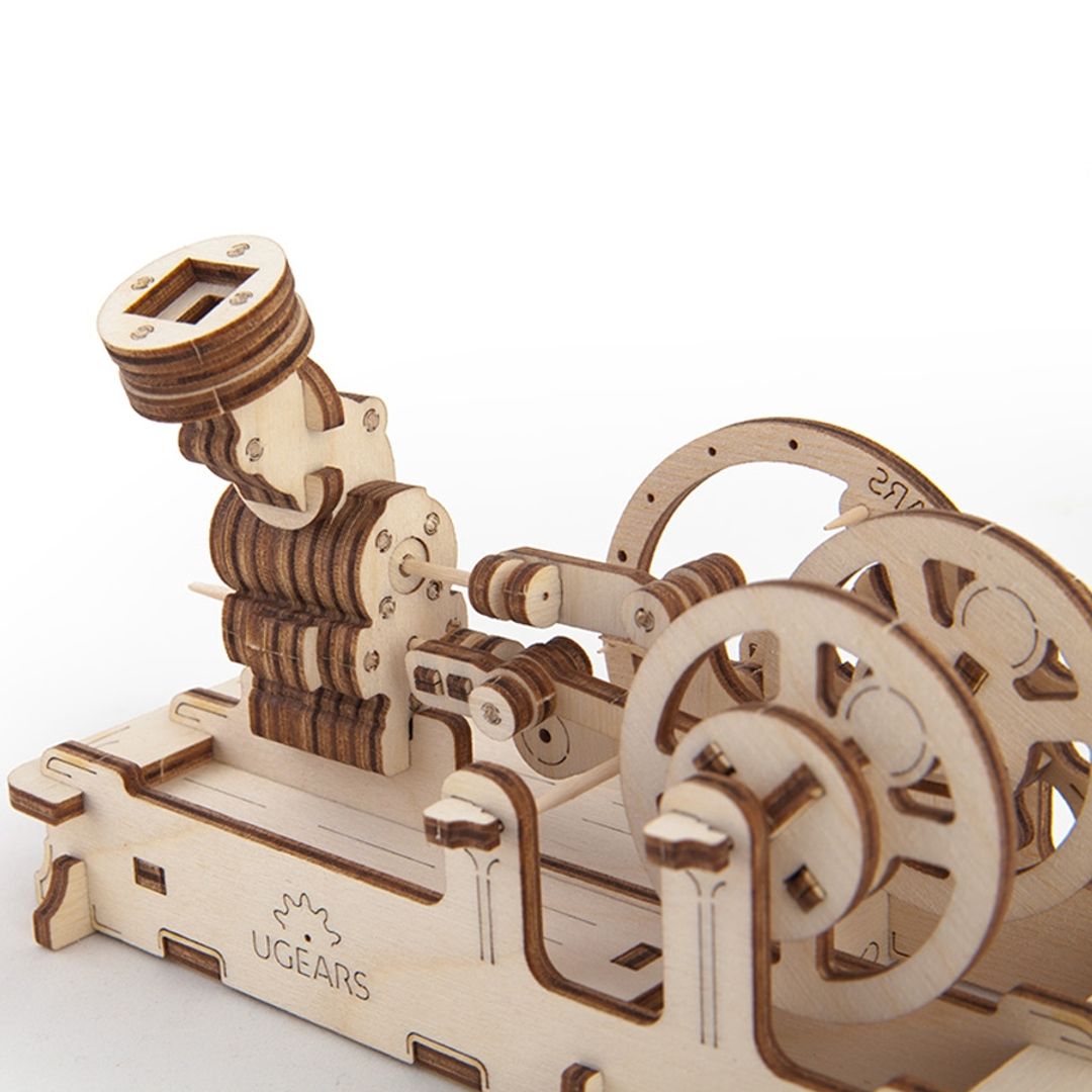 Механический 3D Пазл Ugears Пневматический двигатель Работает от дыхания