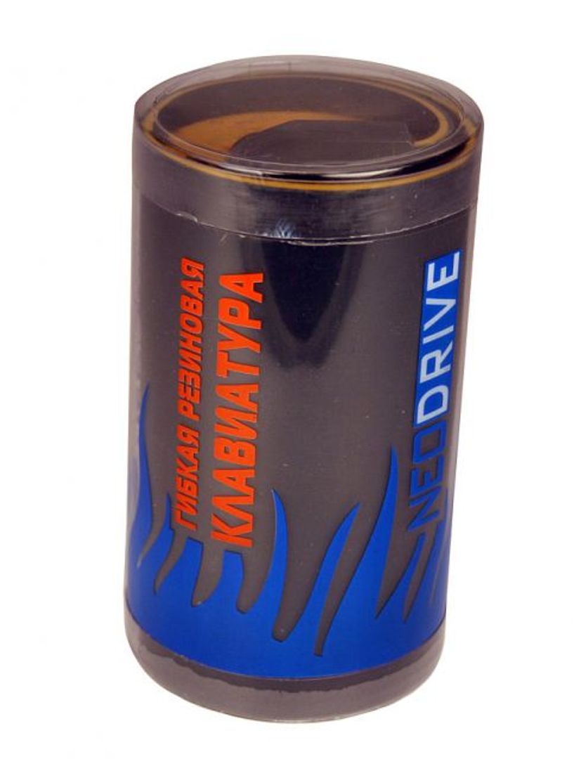 Гибкая резиновая клавиатура Желтая