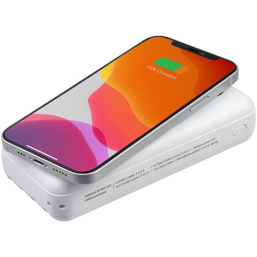 Внешний аккумулятор с функцией беспроводной зарядки Omni Qi (20000 мАч)