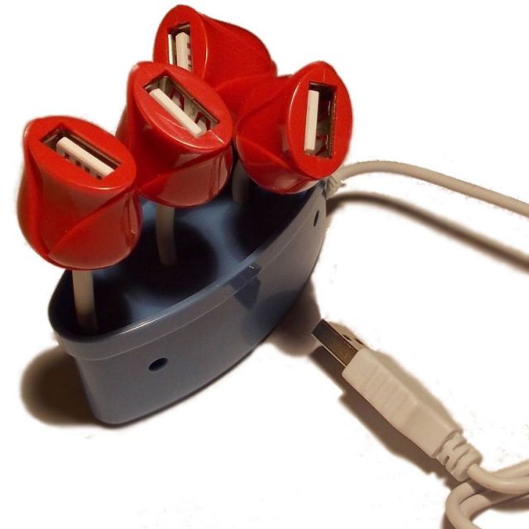 USB Хаб Букет роз (Голубой) Вид сверху USB Хаб Букет роз (Голубой) Вид сверху