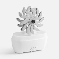 Увлажнитель-ароматизатор Steam Spin (белый с серым)