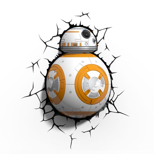 Пробивной 3D светильник Star Wars BB-8