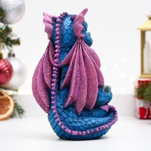 Копилка Дракончик медитирует (Синий) Копилка Дракончик медитирует (Синий)