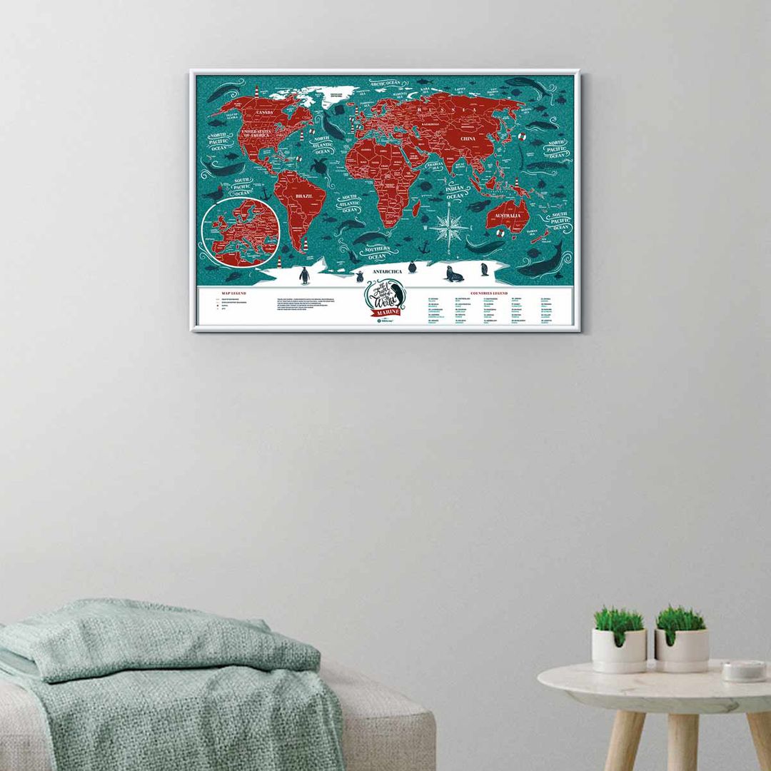 Скретч-карта мира Travel Map Marine World (на английском) Скретч-карта мира Travel Map Marine World (на английском)